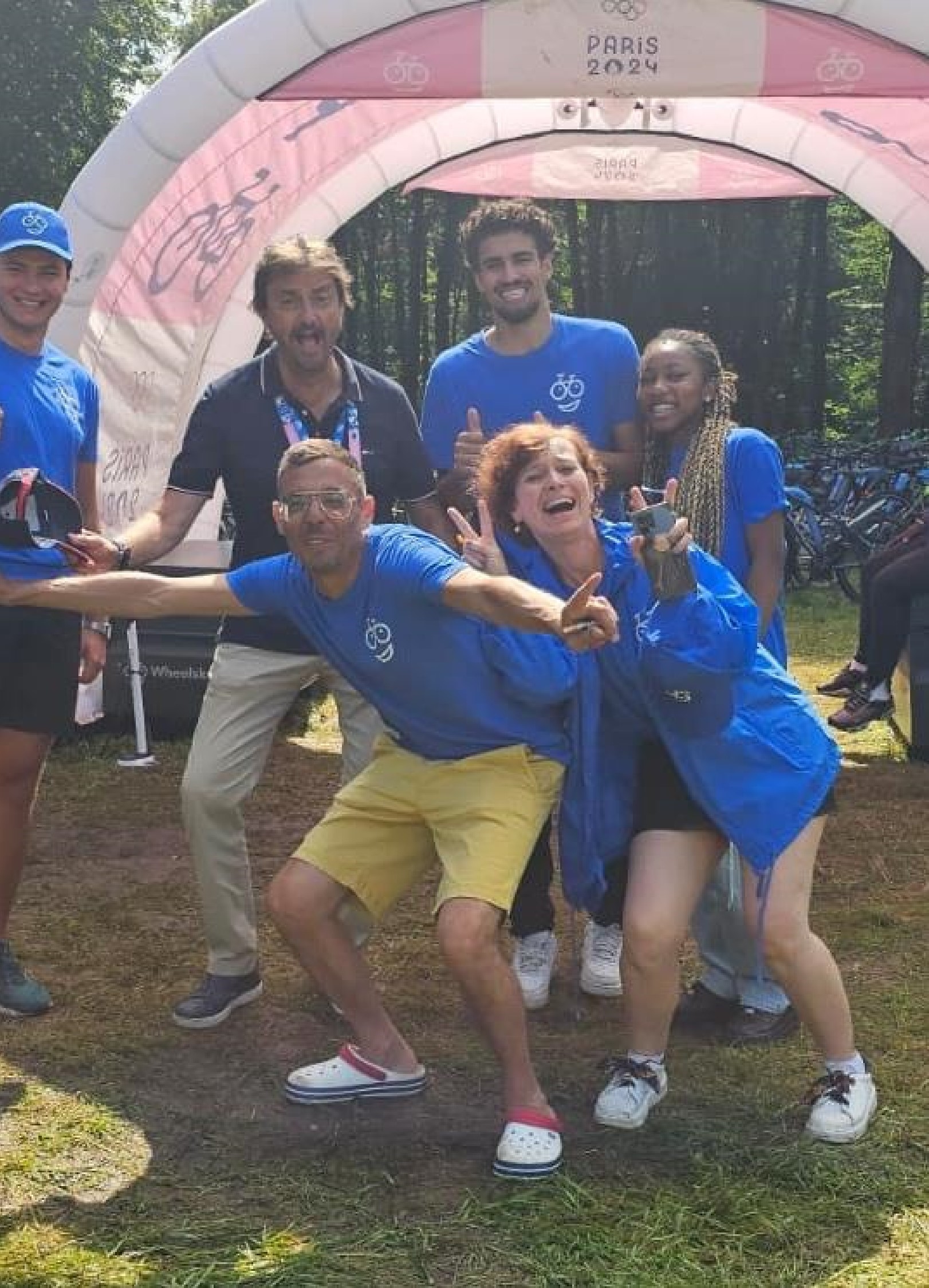 Wheelskeep Staff happy with Henri Leconte, French Tennis Star