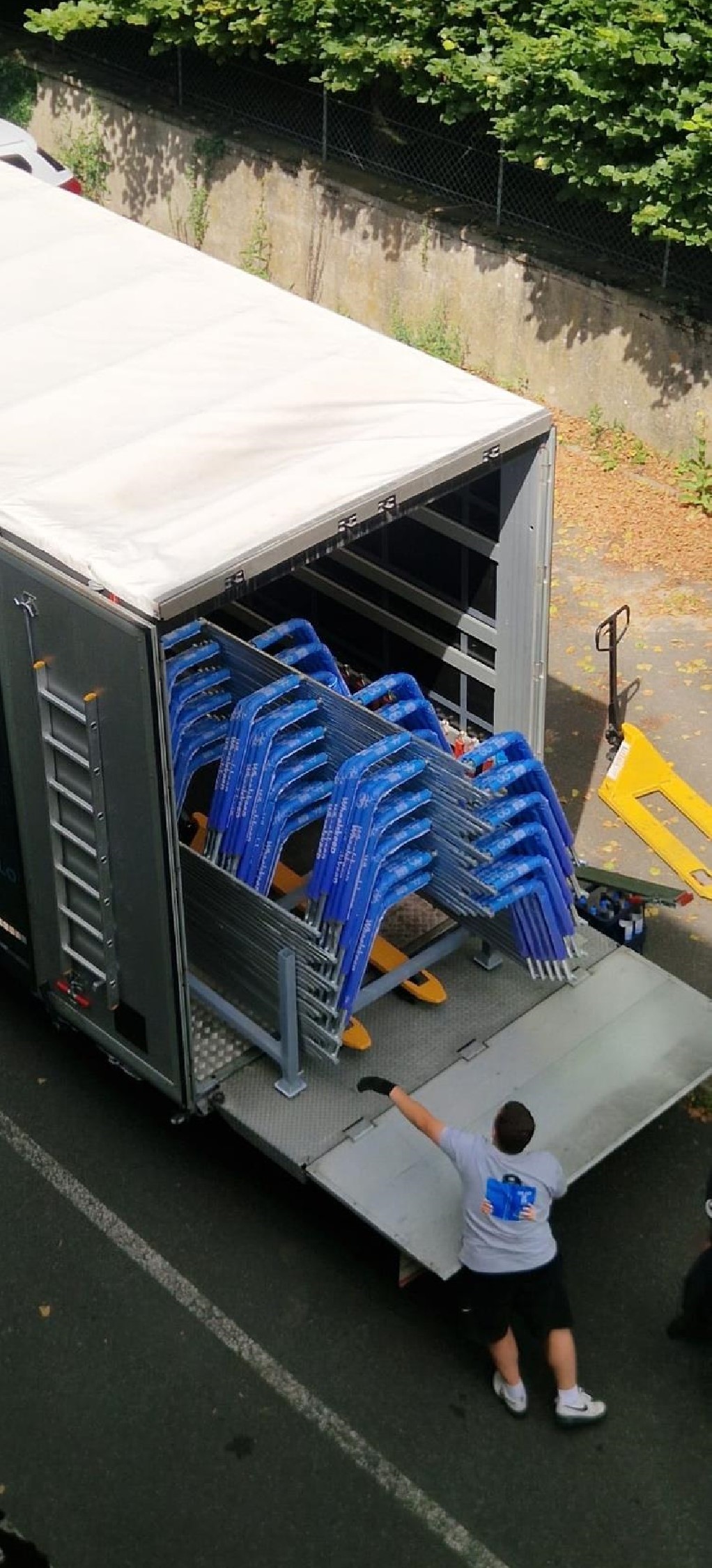 Wheelskeep Bicycle Slots Truck Loading Paris, Chevilly-Larue Warehouse