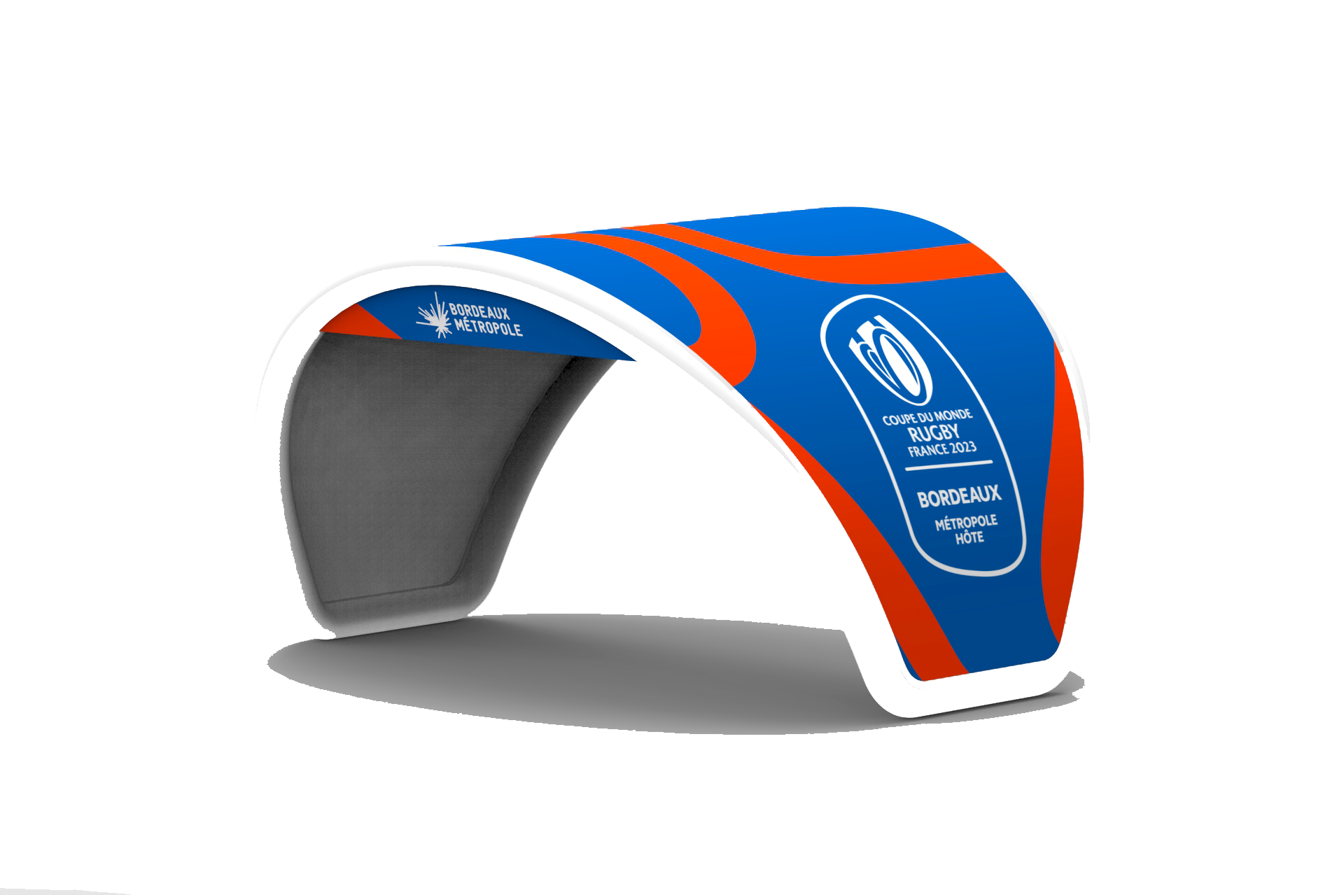 Tente Wheelskeep habillée Coupe du Monde Rugby